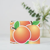 Funky peach briefkaart (Staand voorkant)
