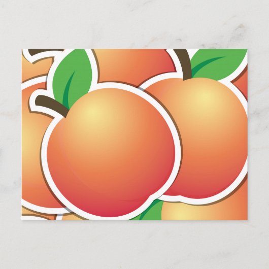 Funky peach briefkaart (Voorkant)