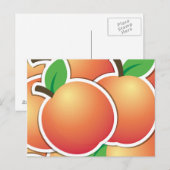 Funky peach briefkaart (Voorkant / Achterkant)