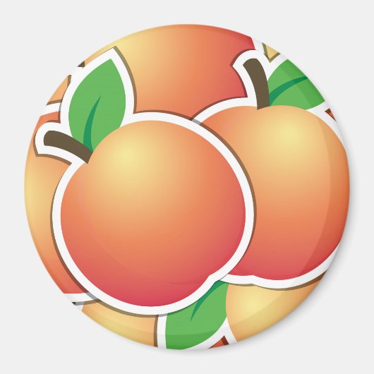 Funky peach magneet (Voorkant)