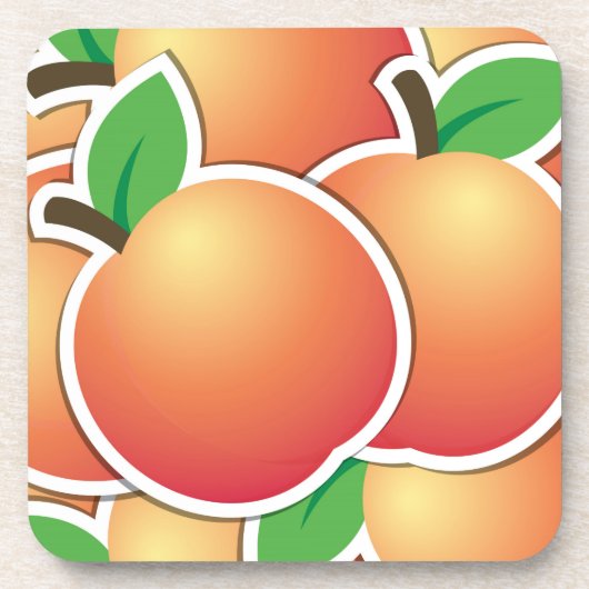 Funky peach onderzetter (Voorkant)