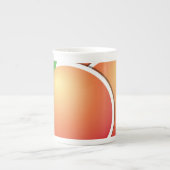 Funky peach porselein kop (Voorkant)