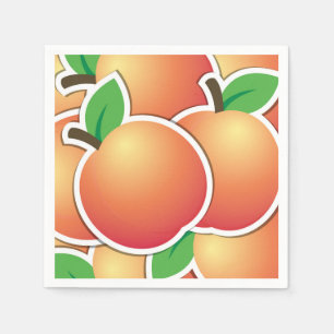 Funky peach servet