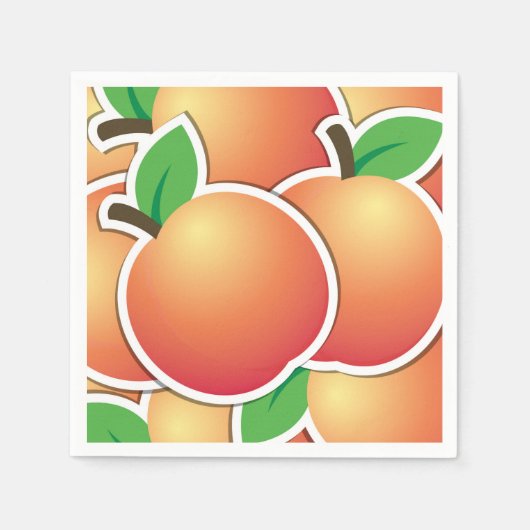 Funky peach servet (Voorkant)