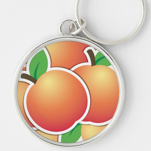 Funky peach sleutelhanger (Voorkant)