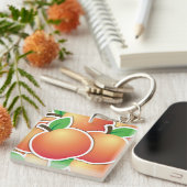 Funky peach sleutelhanger (Voorkant Rechts)