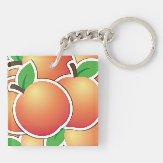 Funky peach sleutelhanger (Achterkant)