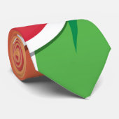 Funky peach stropdas (Opgerold)