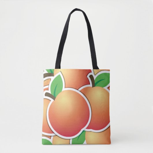 Funky peach tote bag (Voorkant)