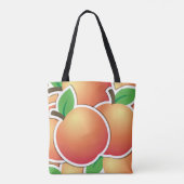 Funky peach tote bag (Achterkant)
