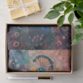 Funky Peacock Kleurrijke Veren Decoupage Tissuepapier (Geschenk)
