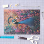 Funky Peacock Kleurrijke Veren Decoupage Tissuepapier (Craft)