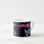 "Funky Periodic Table Mok" Espresso Kop (Voorkant rechts)