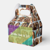 Funky Photo Collage - Voeg maximaal 16 foto's toe Bedankdoosjes (Voorkant Zijde)