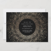 Funky Photo Lijst | Gold Foil Elegant Modern Save The Date (Achterkant)