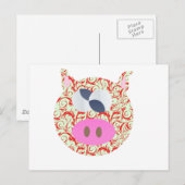 Funky Pig Briefkaart (Voorkant / Achterkant)