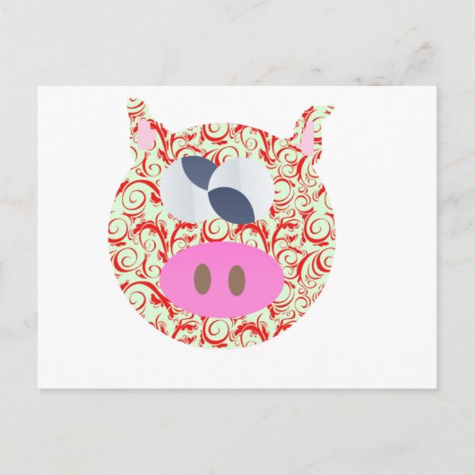 Funky Pig Briefkaart (Voorkant)