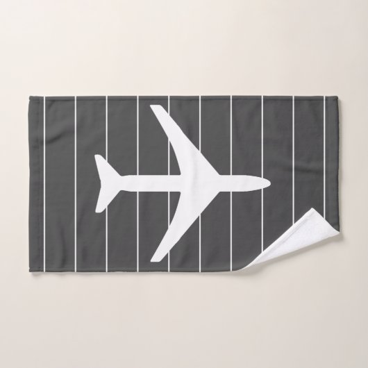 Funky Pilot Aviation Stripes Lines Bad Handdoek (Handdoek)