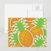 Funky pineappel briefkaart (Voorkant / Achterkant)