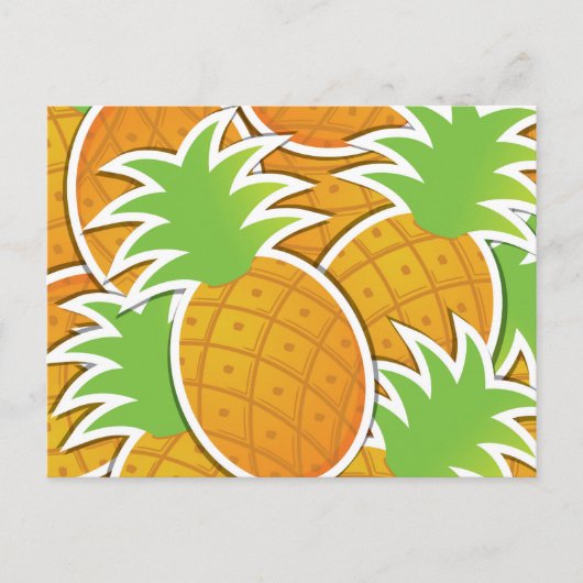 Funky pineappel briefkaart (Voorkant)
