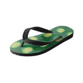 Funky pineappel kinder teenslippers (Schuin)