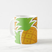 Funky pineappel koffiemok (Voorkant links)