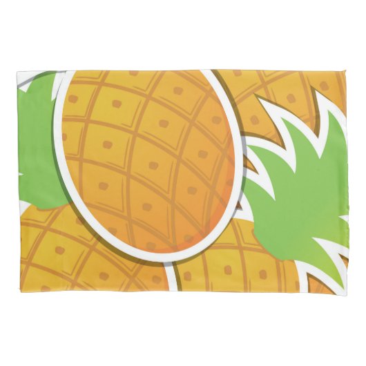 Funky pineappel kussensloop (Voorkant-Links)