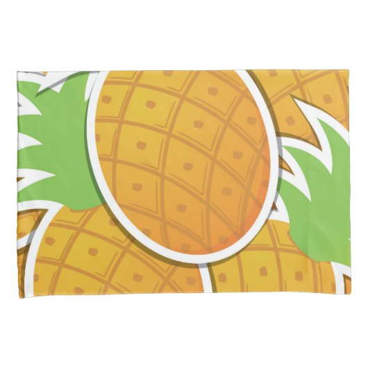 Funky pineappel kussensloop (Voorkant-Rechts)