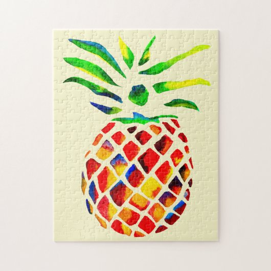 Funky pineappel legpuzzel (Verticaal)