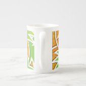 Funky pineappel porselein kop (Achterkant)
