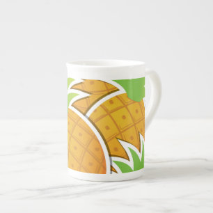Funky pineappel porselein kop