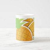 Funky pineappel porselein kop (Voorkant)