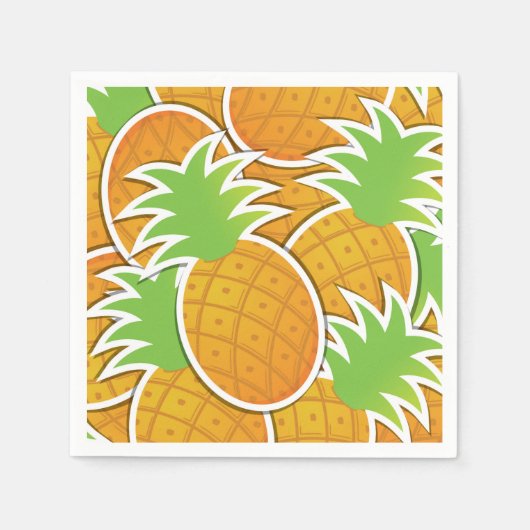 Funky pineappel servet (Voorkant)