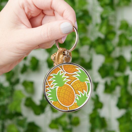 Funky pineappel sleutelhanger (Hand)