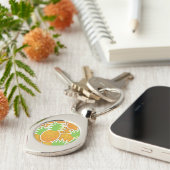 Funky pineappel sleutelhanger (Zijkant)