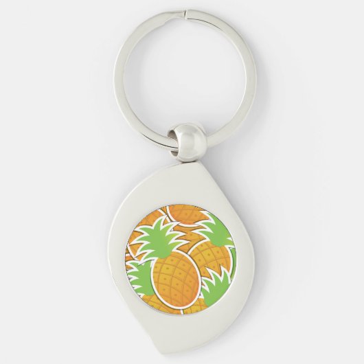 Funky pineappel sleutelhanger (Voorkant)