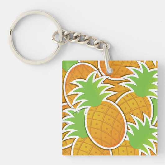 Funky pineappel sleutelhanger (Voorkant)