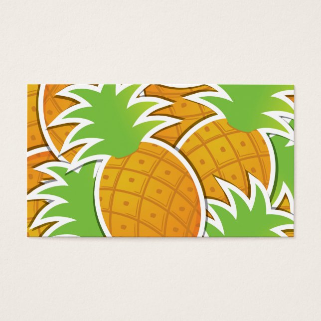 Funky pineappel visitekaartjes (Voorkant)