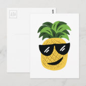 Funky Pineapple Briefkaart (Voorkant / Achterkant)
