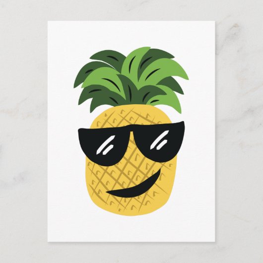 Funky Pineapple Briefkaart (Voorkant)