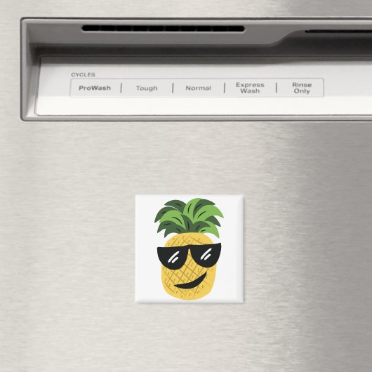 Funky Pineapple Magneet (Insitu (Vaatwasser))