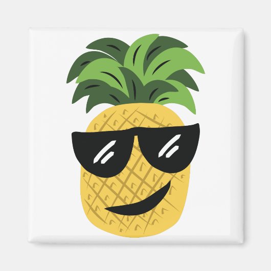 Funky Pineapple Magneet (Voorkant)