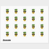 Funky Pineapple Ronde Sticker (Vel)