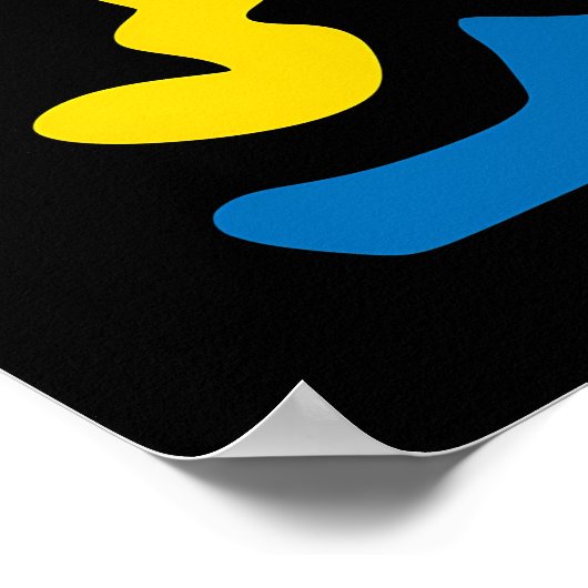 Funky Pink Alien - Neon Pop Art Quirky Monster Poster (Hoek)