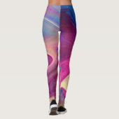 Funky Pink Art Leggings (Achterkant)