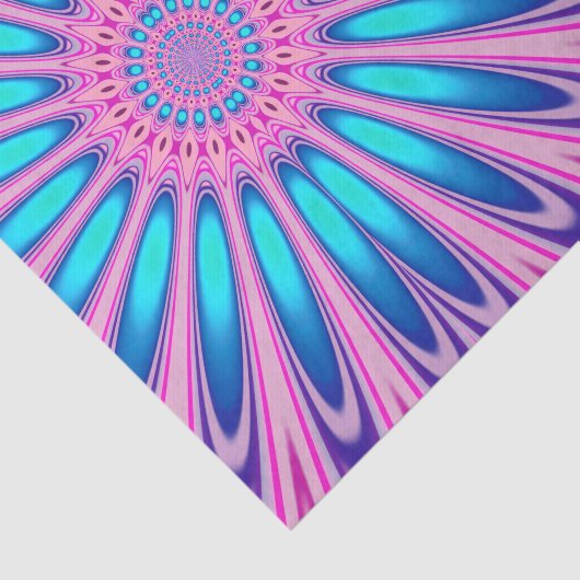 Funky Pink Blue Groovy Tissuepapier (Detail)