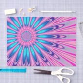Funky Pink Blue Groovy Tissuepapier (Craft)