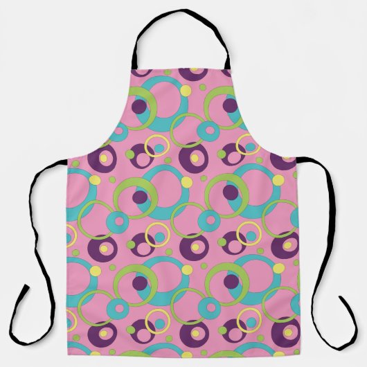 Funky Pink Circles All-Over Print Schort (Voorkant)