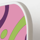 Funky Pink Circles Pickleball Paddle (Links Detail)
