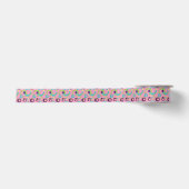 Funky Pink Circles Ribbon Satijnen Lint (Voorkant)